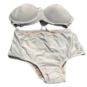 Sinesia Karol Grey Strapless Bikini